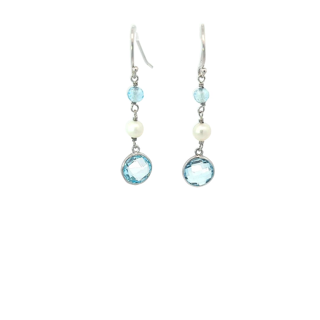 Top SS aquamarine earrings