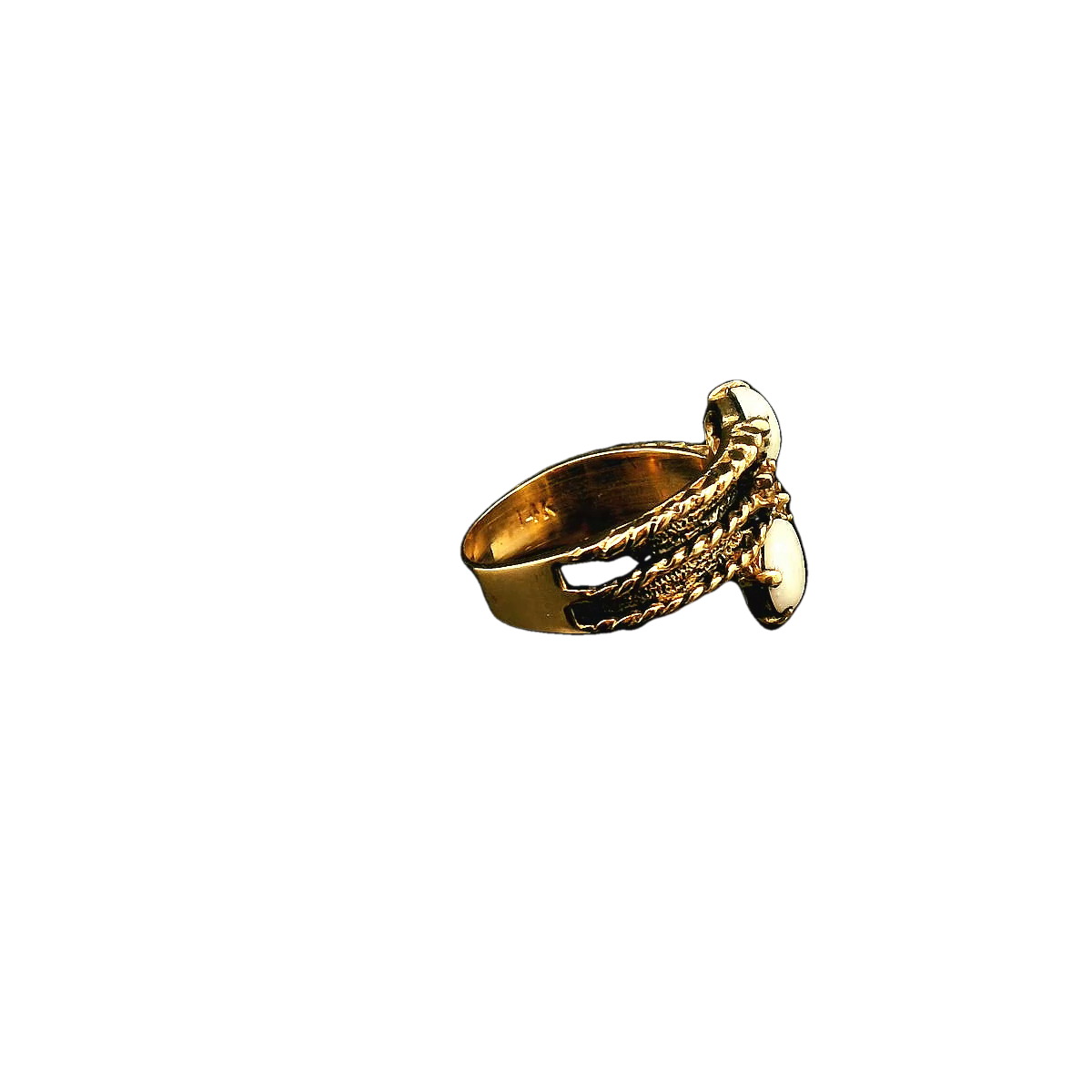 Antique 2 Stone Opal & Diamond Rings