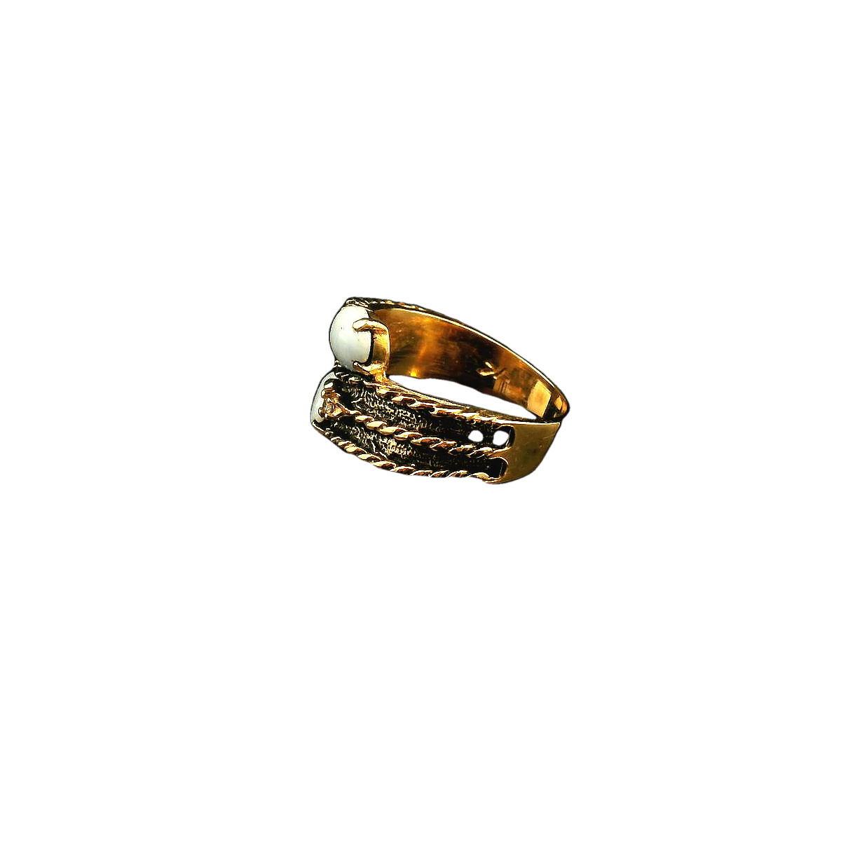 Antique 2 Stone Opal & Diamond Rings