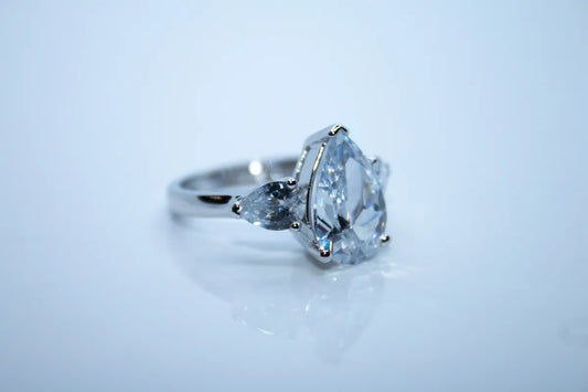 Sterling Silver CZ Multistoned Ring