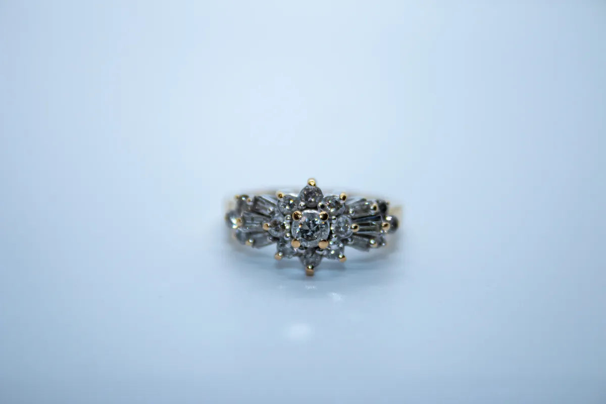 14K Estate Yellow Gold Diamond Ring