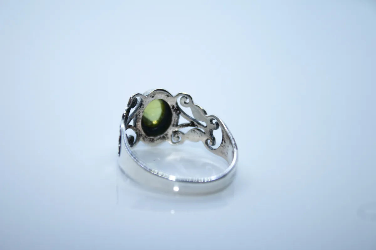 Sterling Silver Peridot Ring