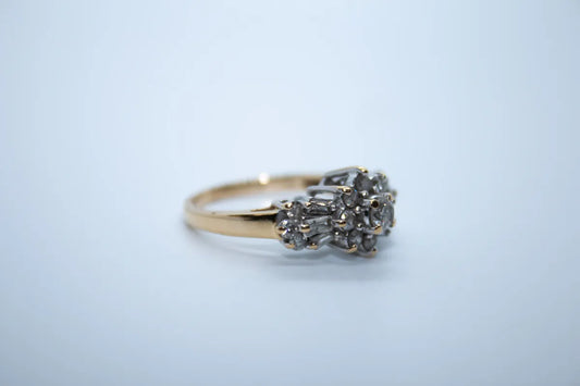 14K Estate Yellow Gold Diamond Ring