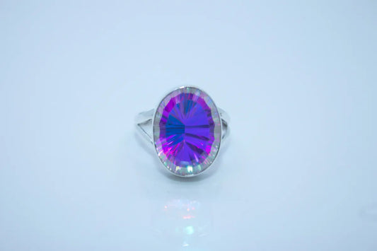 Sterling Silver Mystic Opal Ring