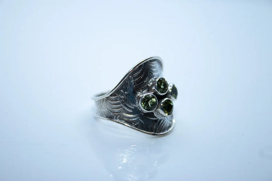 Sterling Silver Peridot Ring