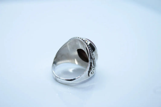 Sterling Silver Amber Ring