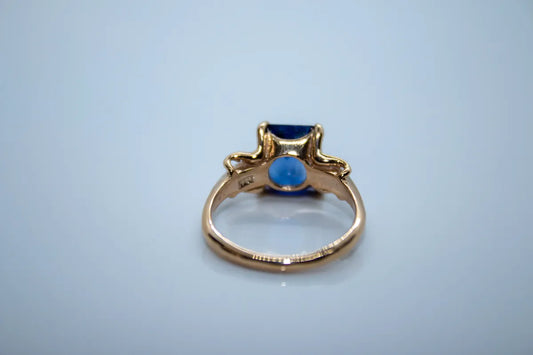 14K Yellow Gold Iolite Ring