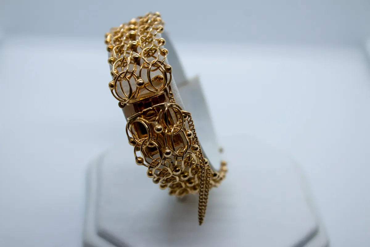 14 K YG Estate Charm Bracelet