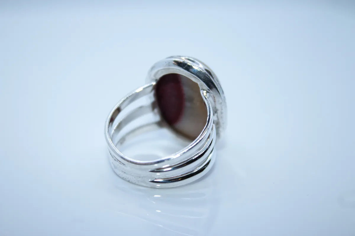 Sterling Silver Amber Ring