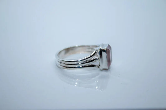 Sterling Silver Rose Quartz Ring