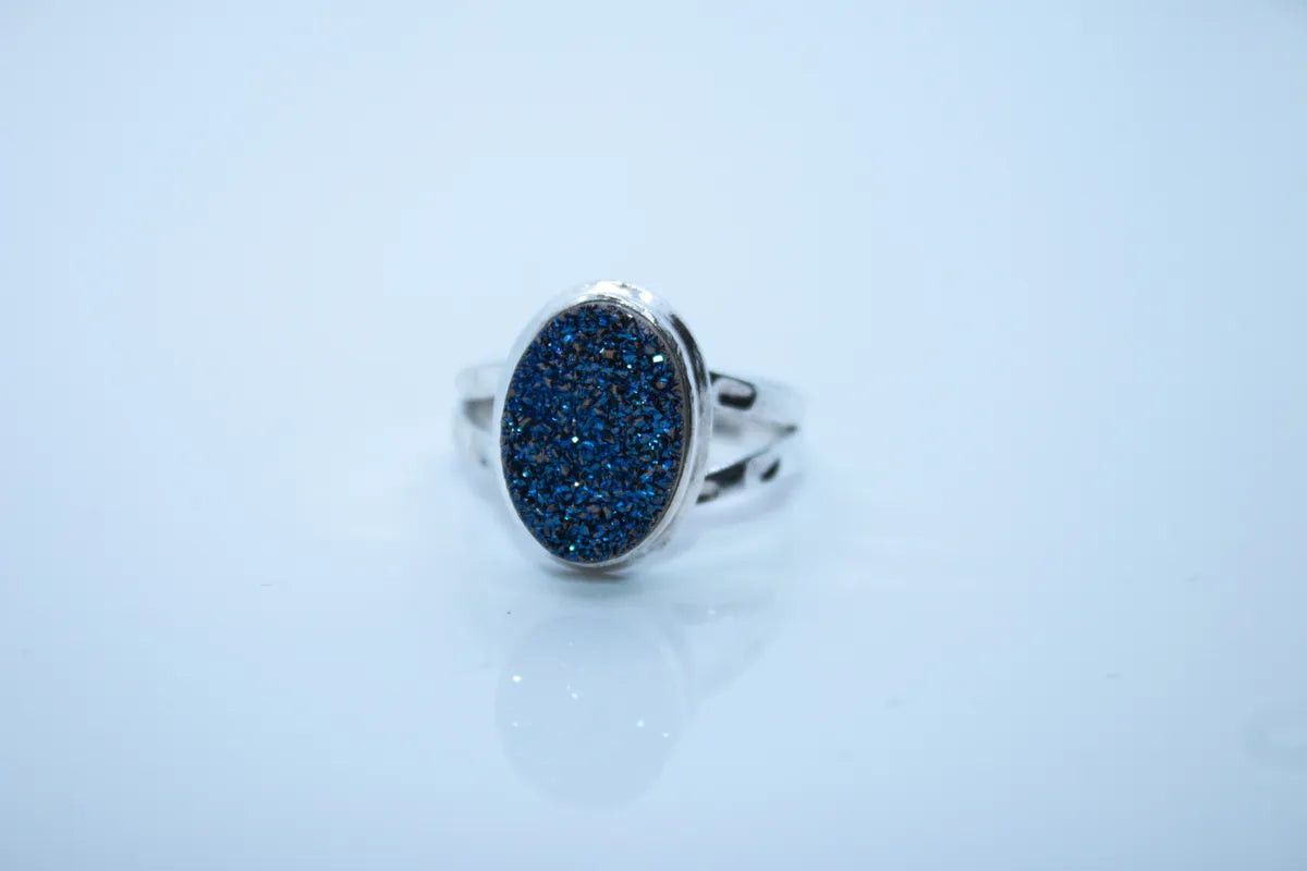 Sterling Silver Druzy Ring