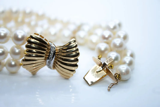 Pearl and Diamond Bracelet