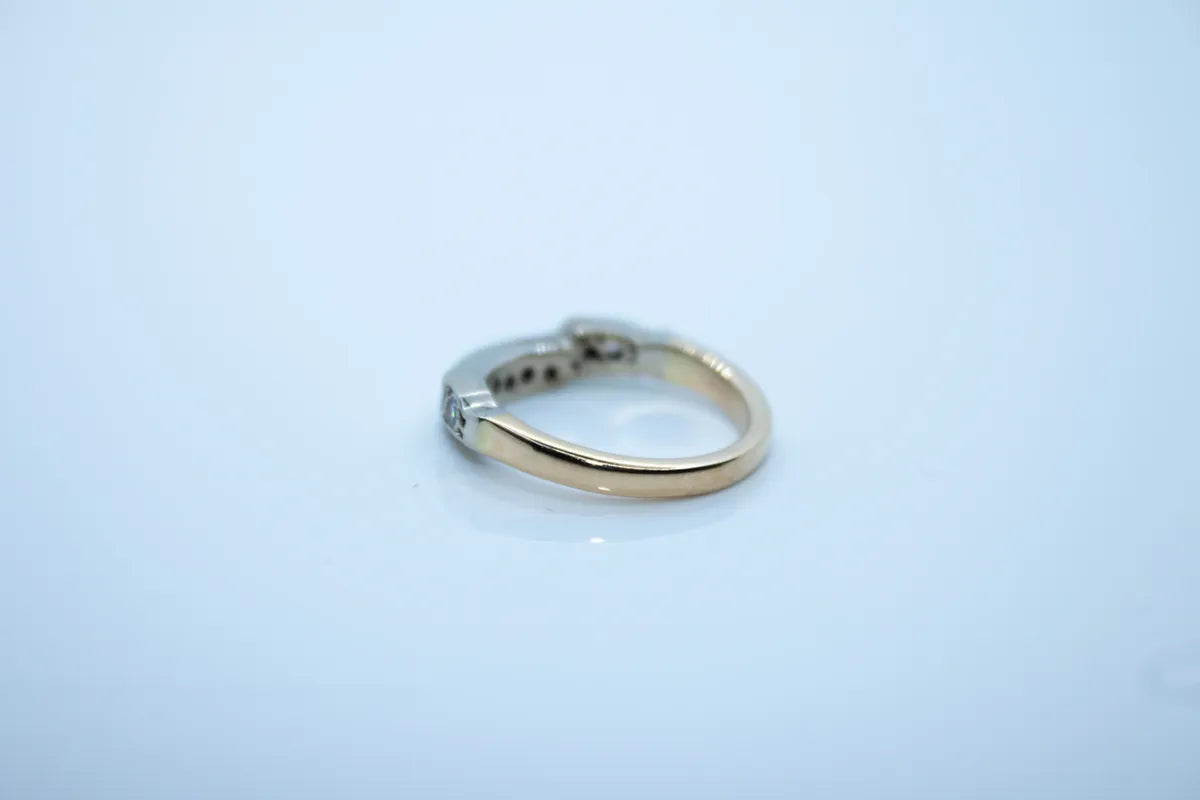 14K Yellow Gold Diamond Wedding Band