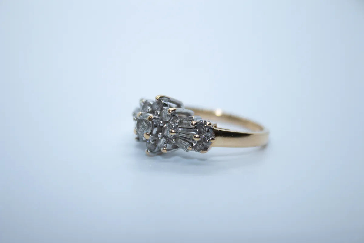 14K Estate Yellow Gold Diamond Ring