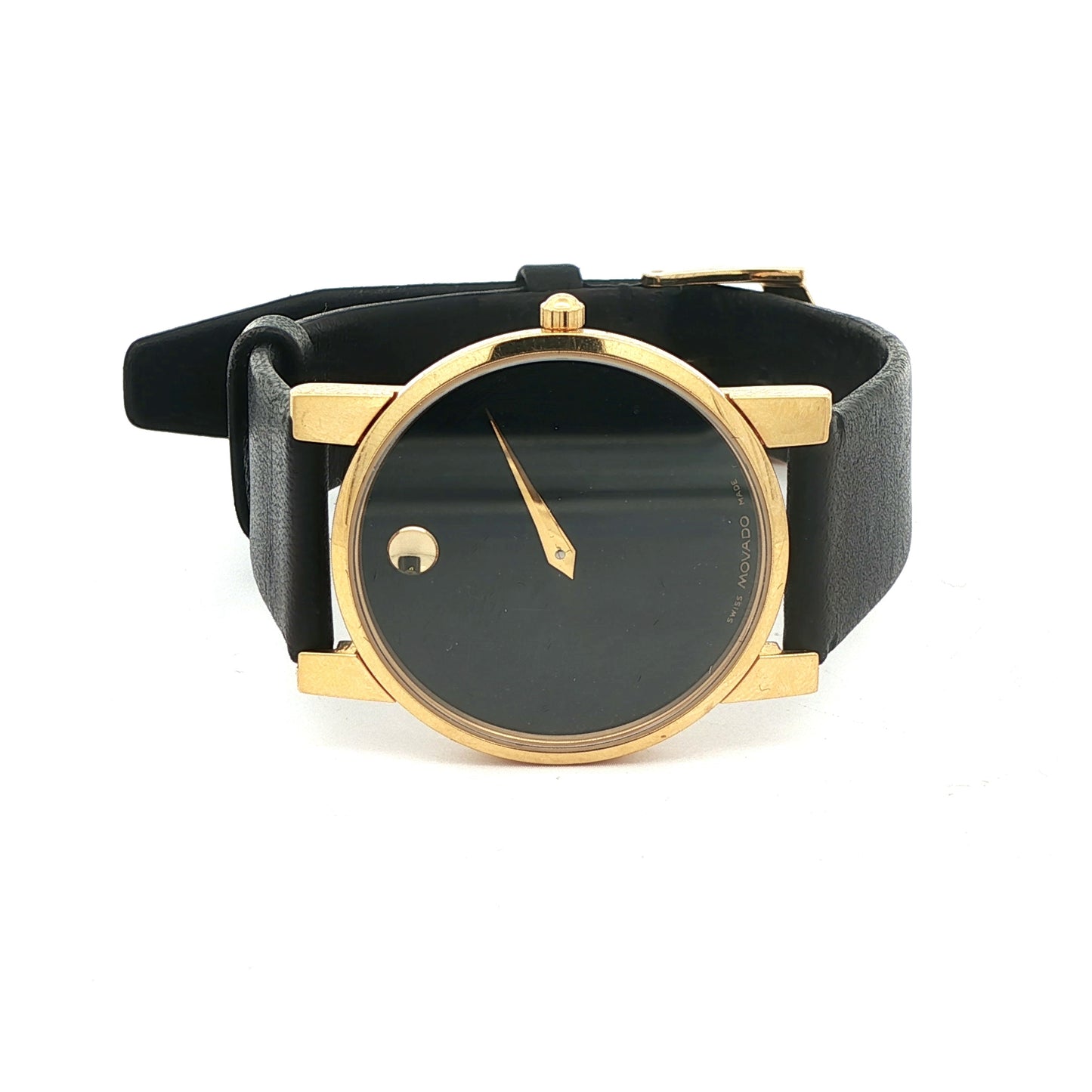 Estate Yellow Gold Plated Movado Museum Classic
