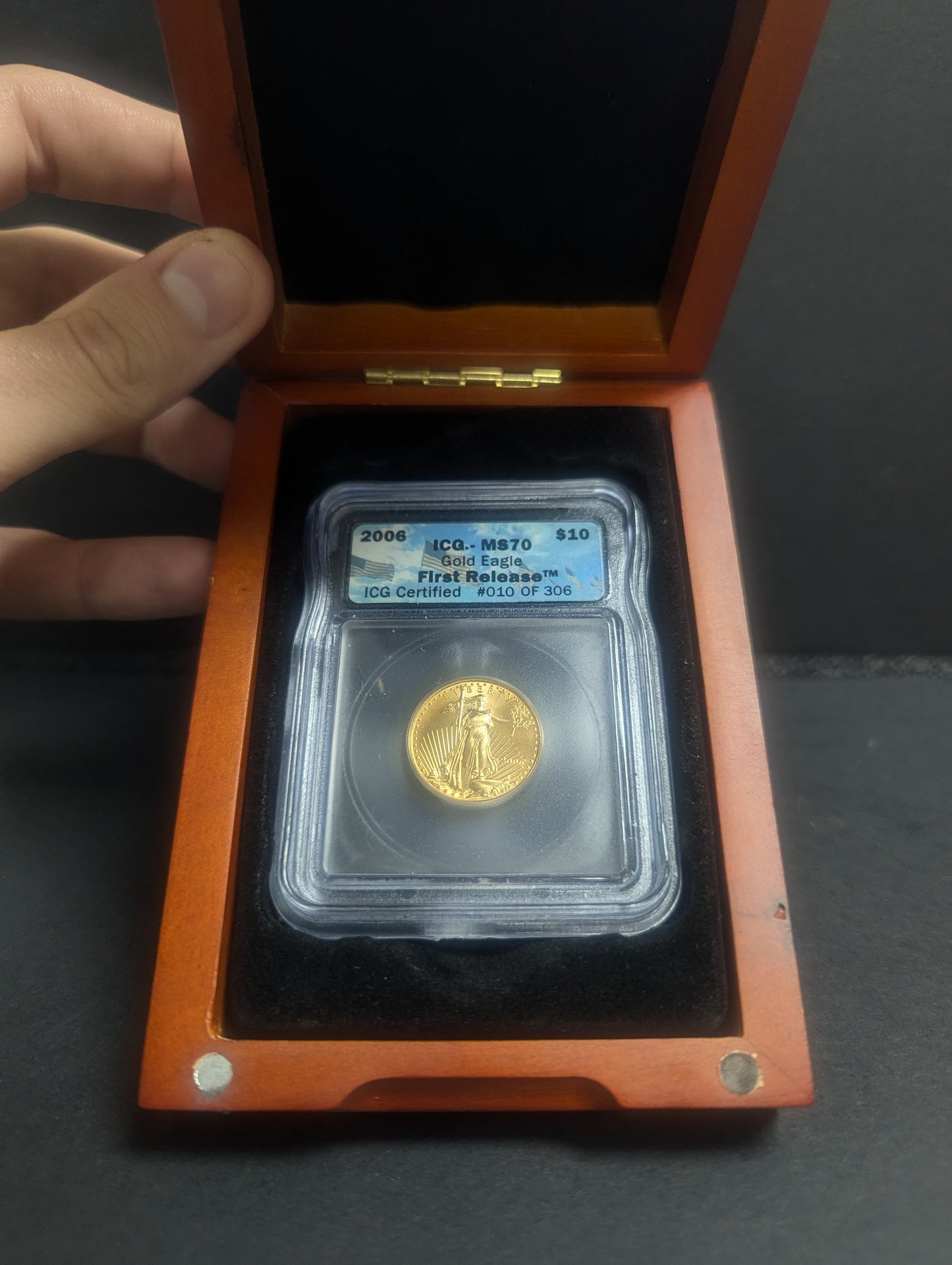 2006 Gold Eagle First Release - ICG - MS70