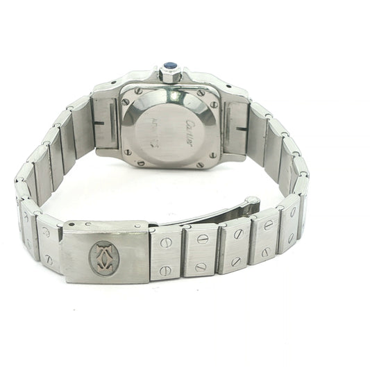 Vintage 1990s Cartier Santos Automatic Stainless Steel Watch | Swiss Made Estate Timepiece