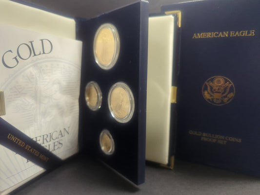 2002 American Eagle Gold Bullion Four Coin Proof Set