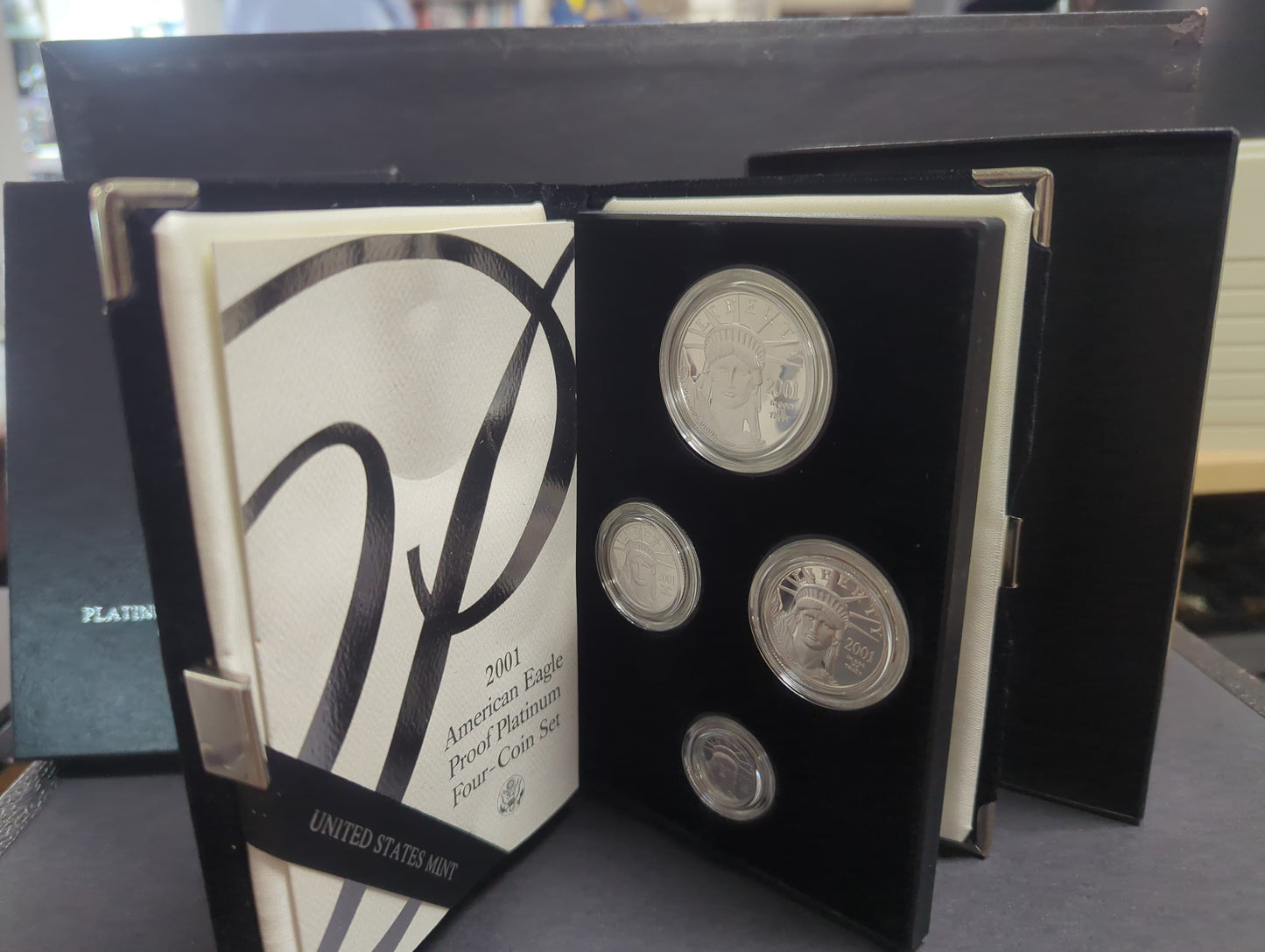 2001 American Eagle Proof Platinum Four-Coin Set