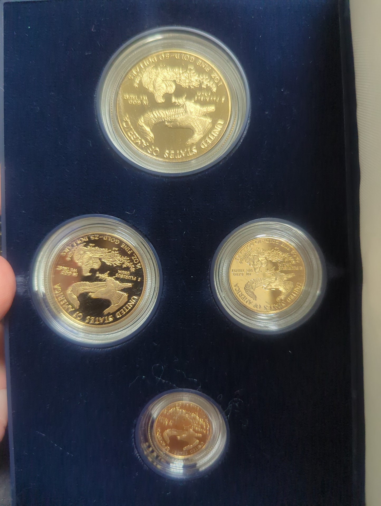 1999 American Eagle 4 Coin Gold Bullion Coins Proof Set