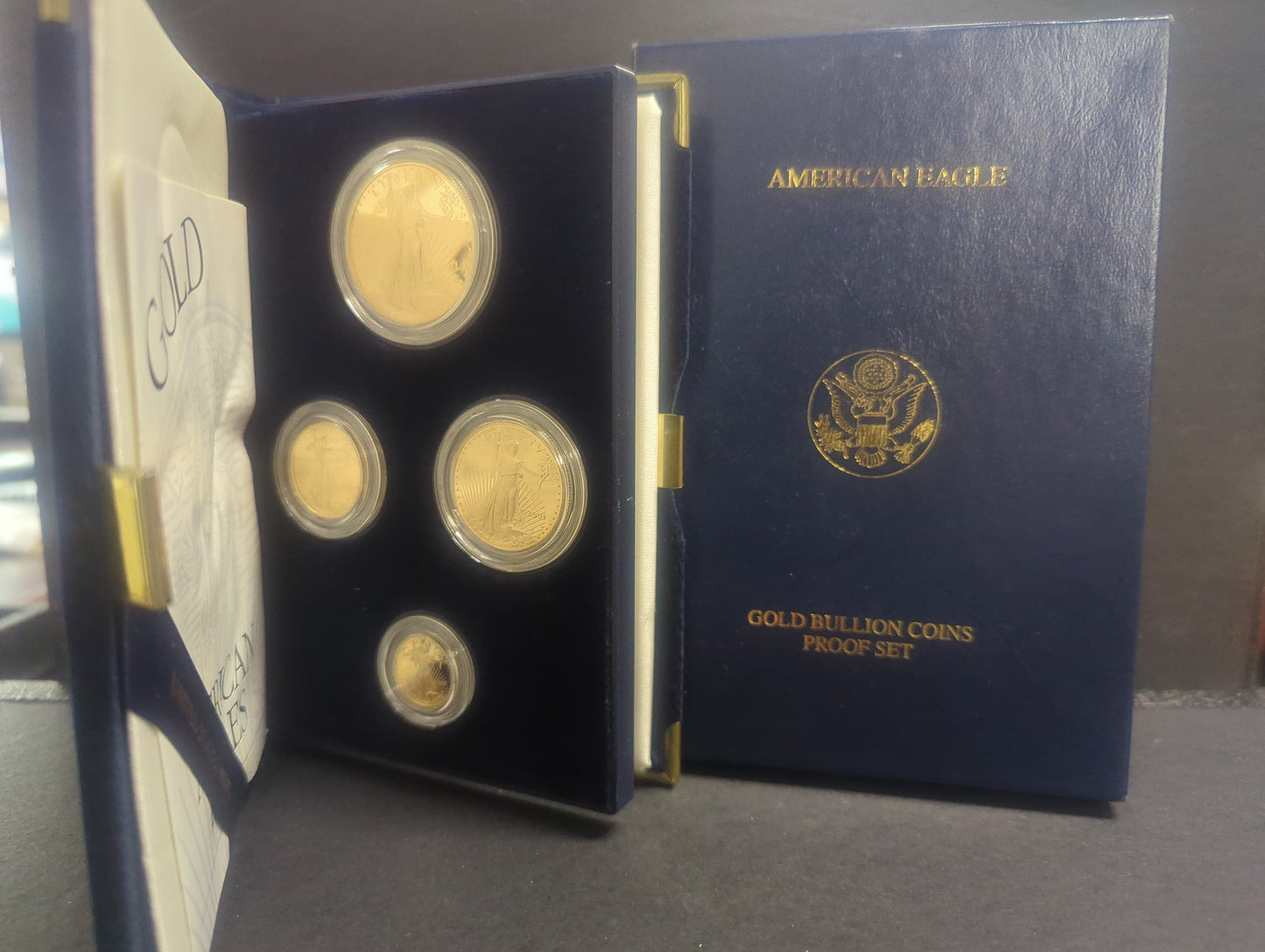 2001 Gold American Eagle Four Coin Bullion Set