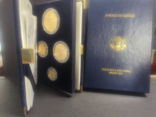 2003 Gold American Eagle Bullion Four Coins Proof Set