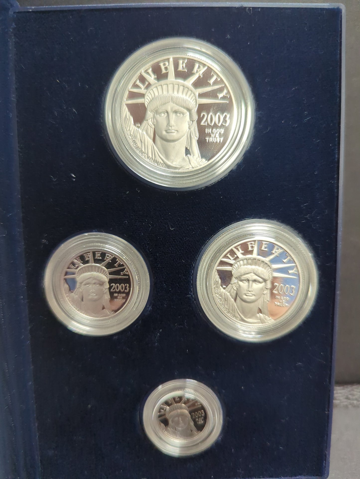 2003 American Eagle Platinum Proof Four-Coin Set