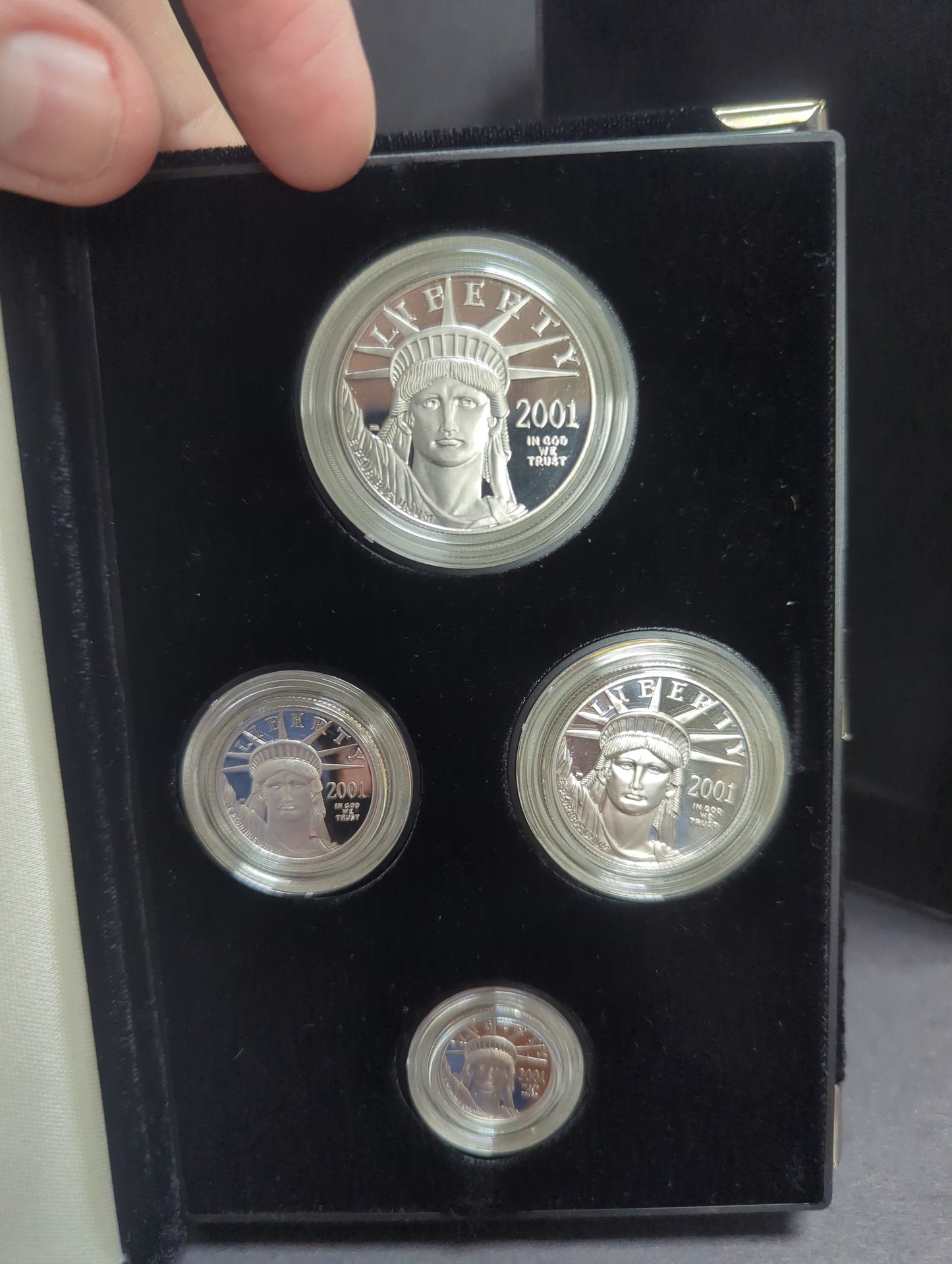 2001 American Eagle Proof Platinum Four-Coin Set