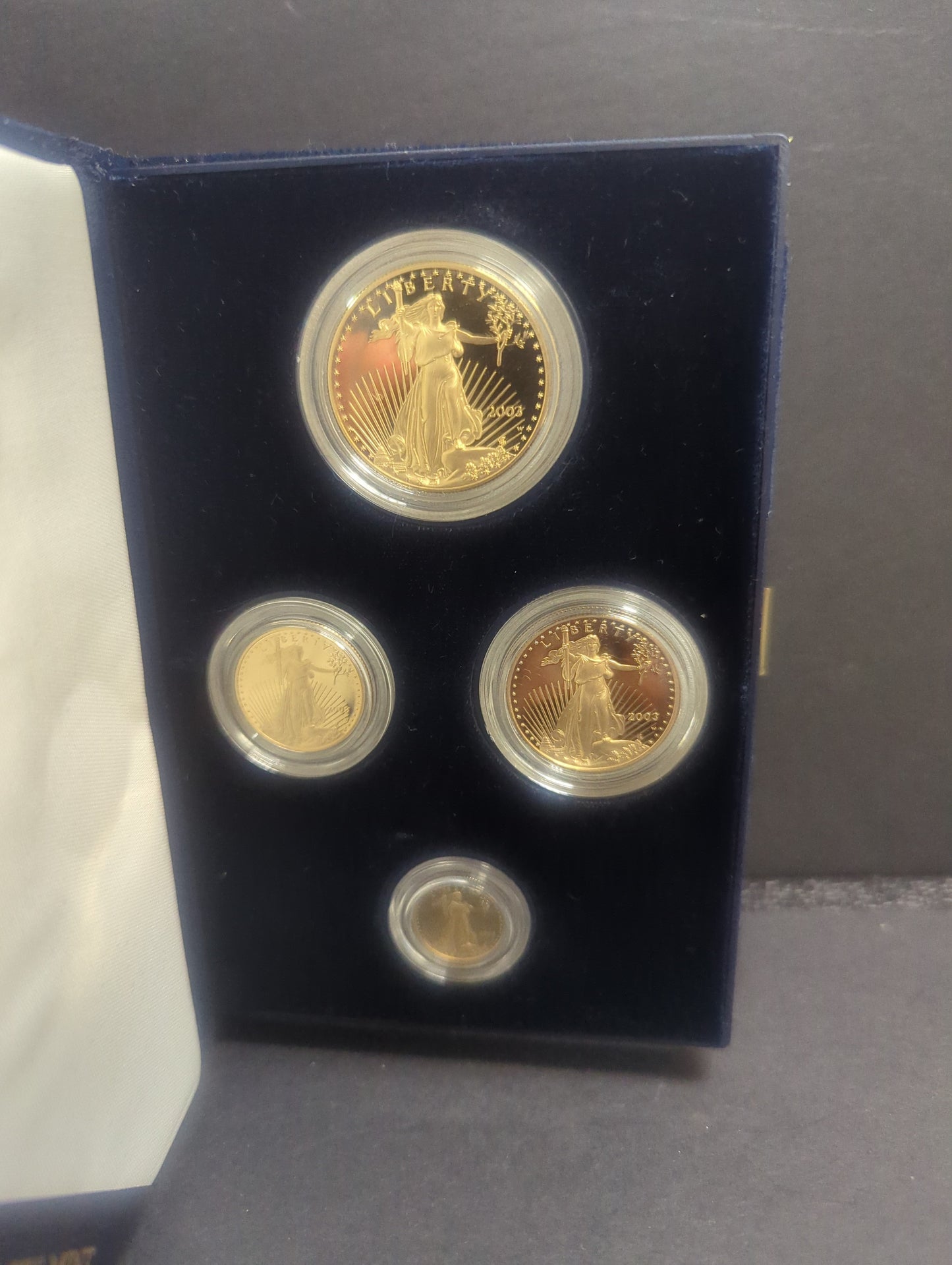 2003 Gold American Eagle Bullion Four Coins Proof Set