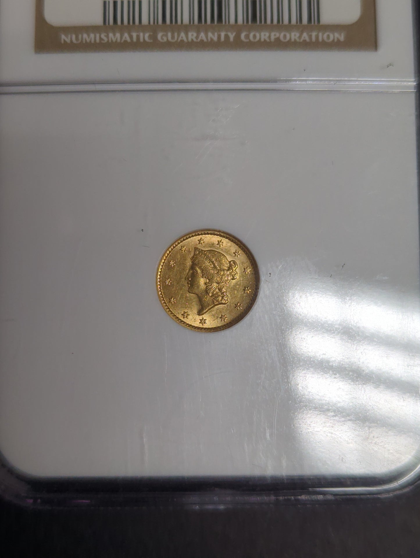 1852 Gold $1 - MS61