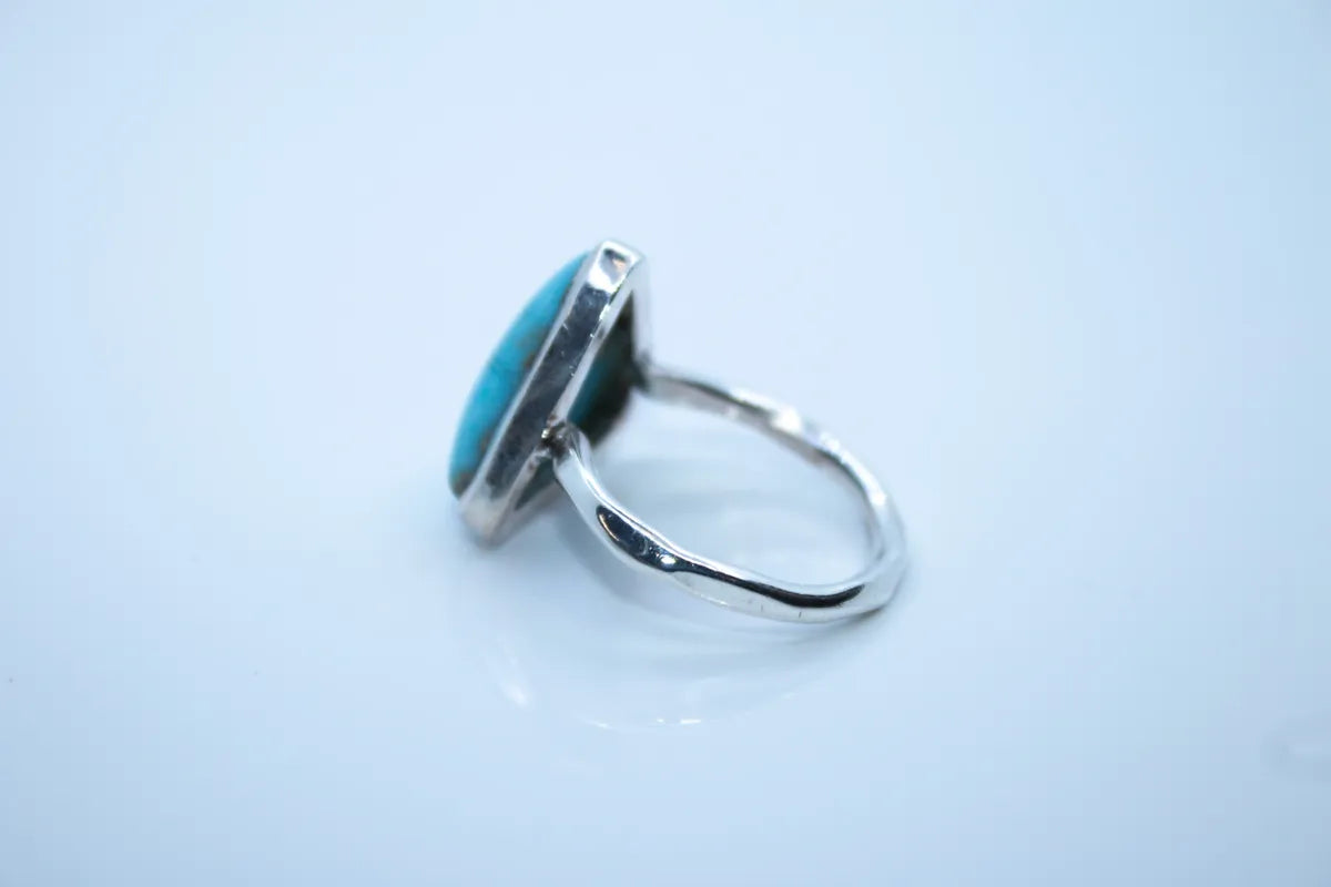 Sterling Silver Larimar Ring