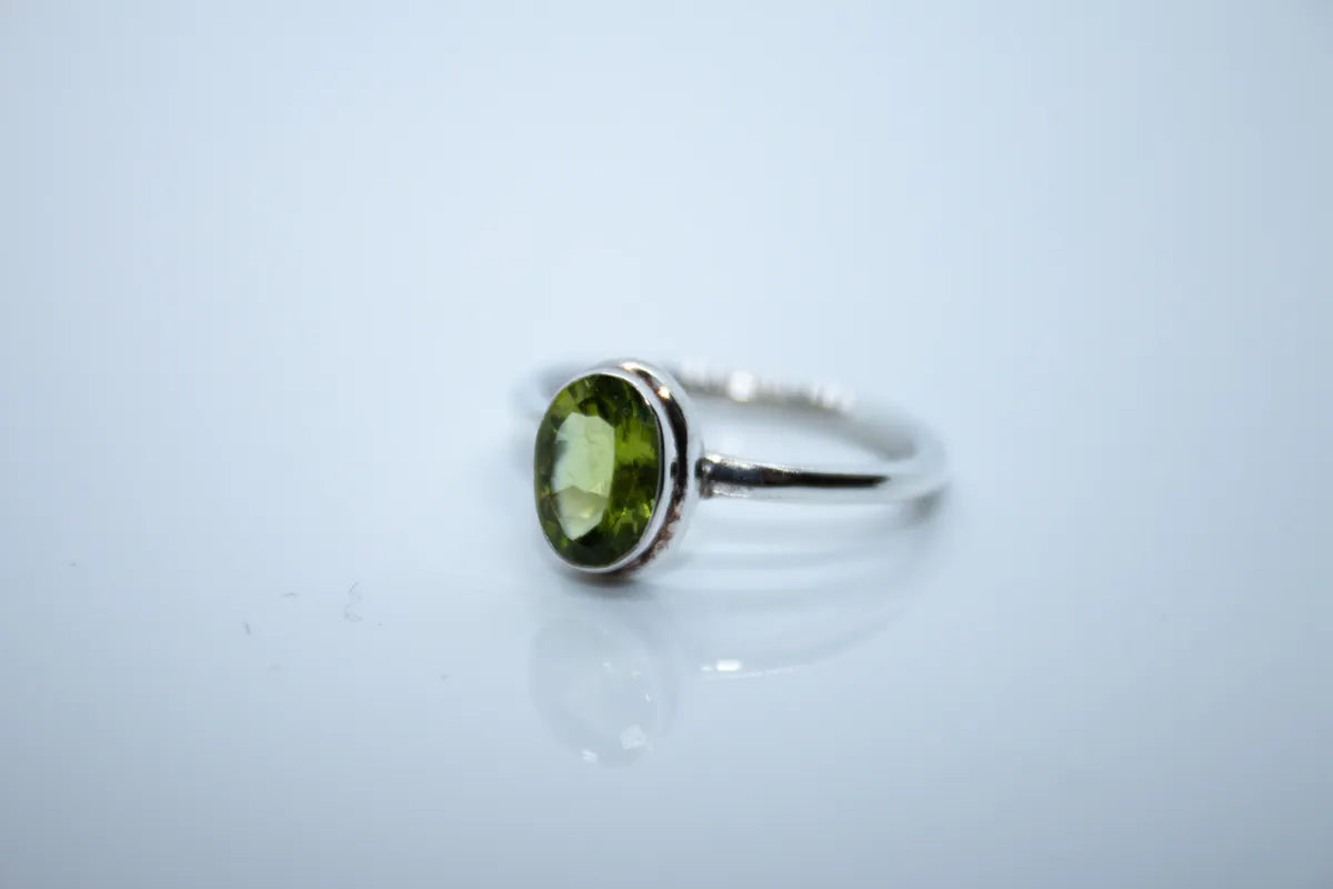 Sterling Silver Peridot Ring