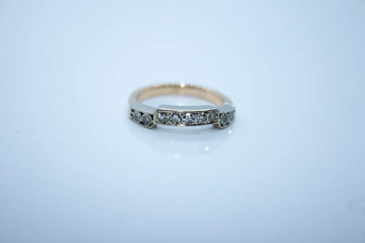 14K Yellow Gold Diamond Wedding Band