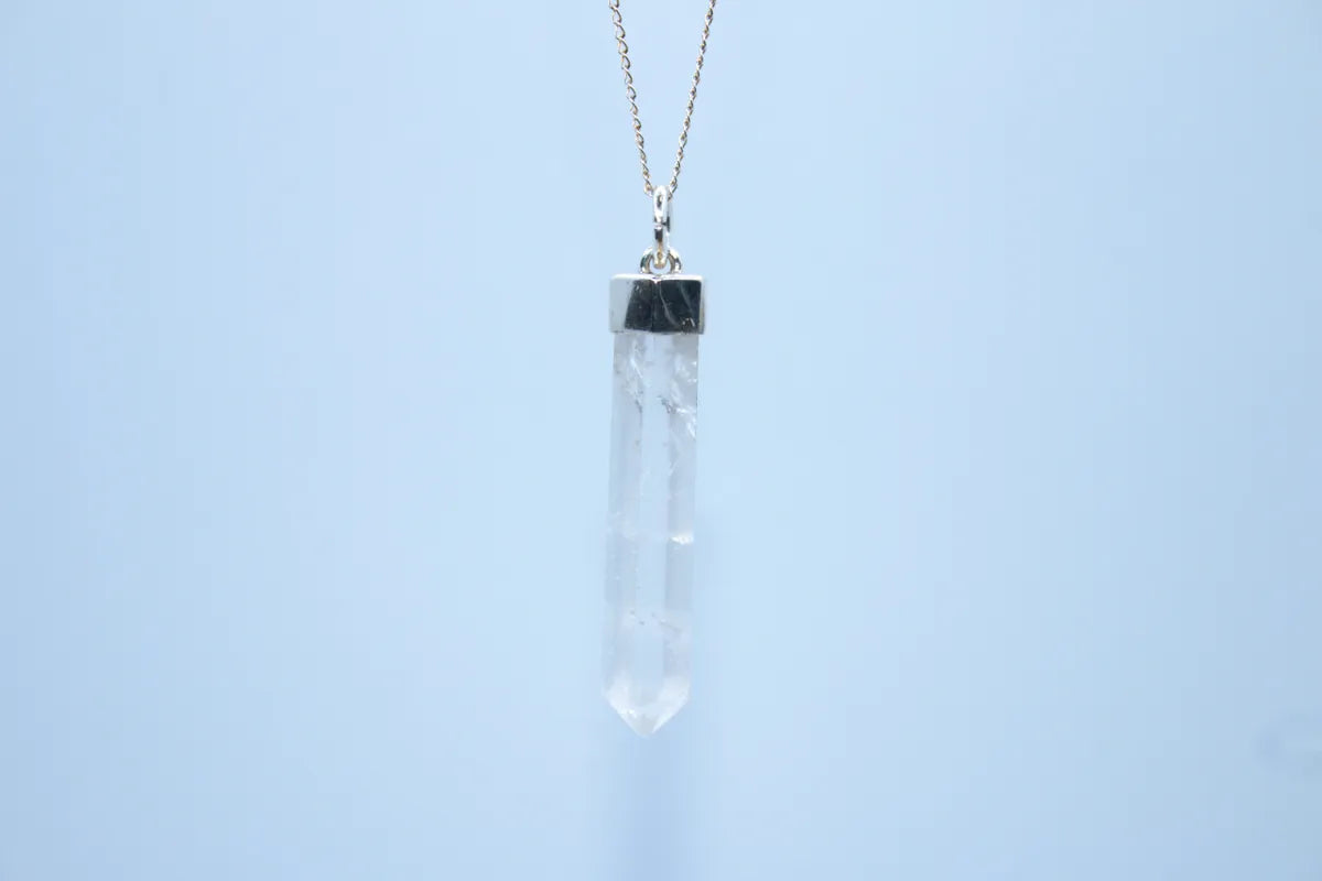 Sterling Silver Clear Crystal Quartz