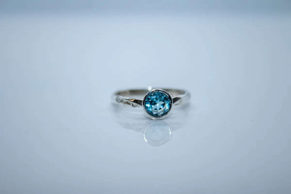 Sterling Silver Sky Blue Topaz Ring