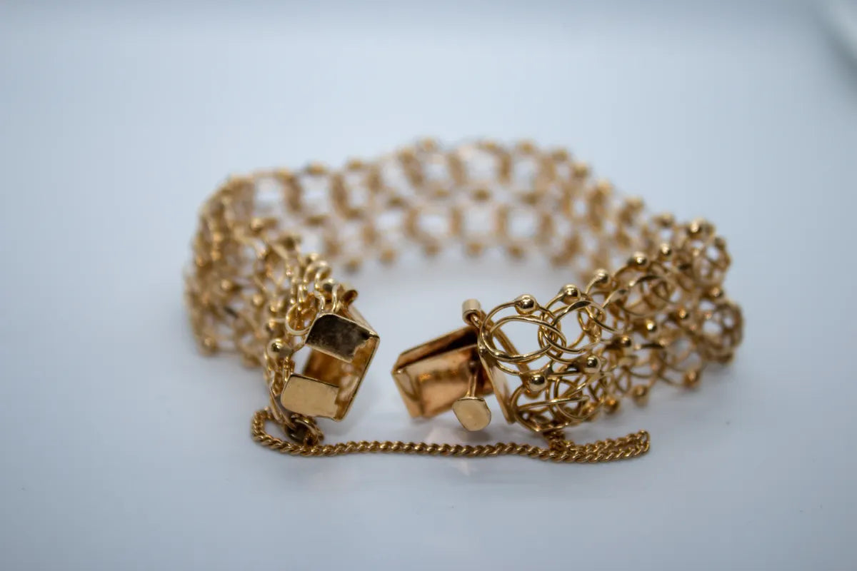 14 K YG Estate Charm Bracelet