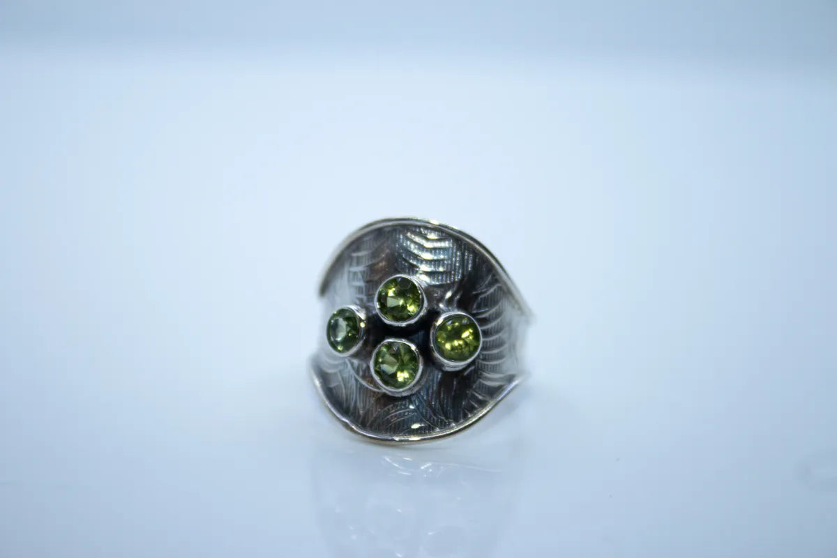 Sterling Silver Peridot Ring