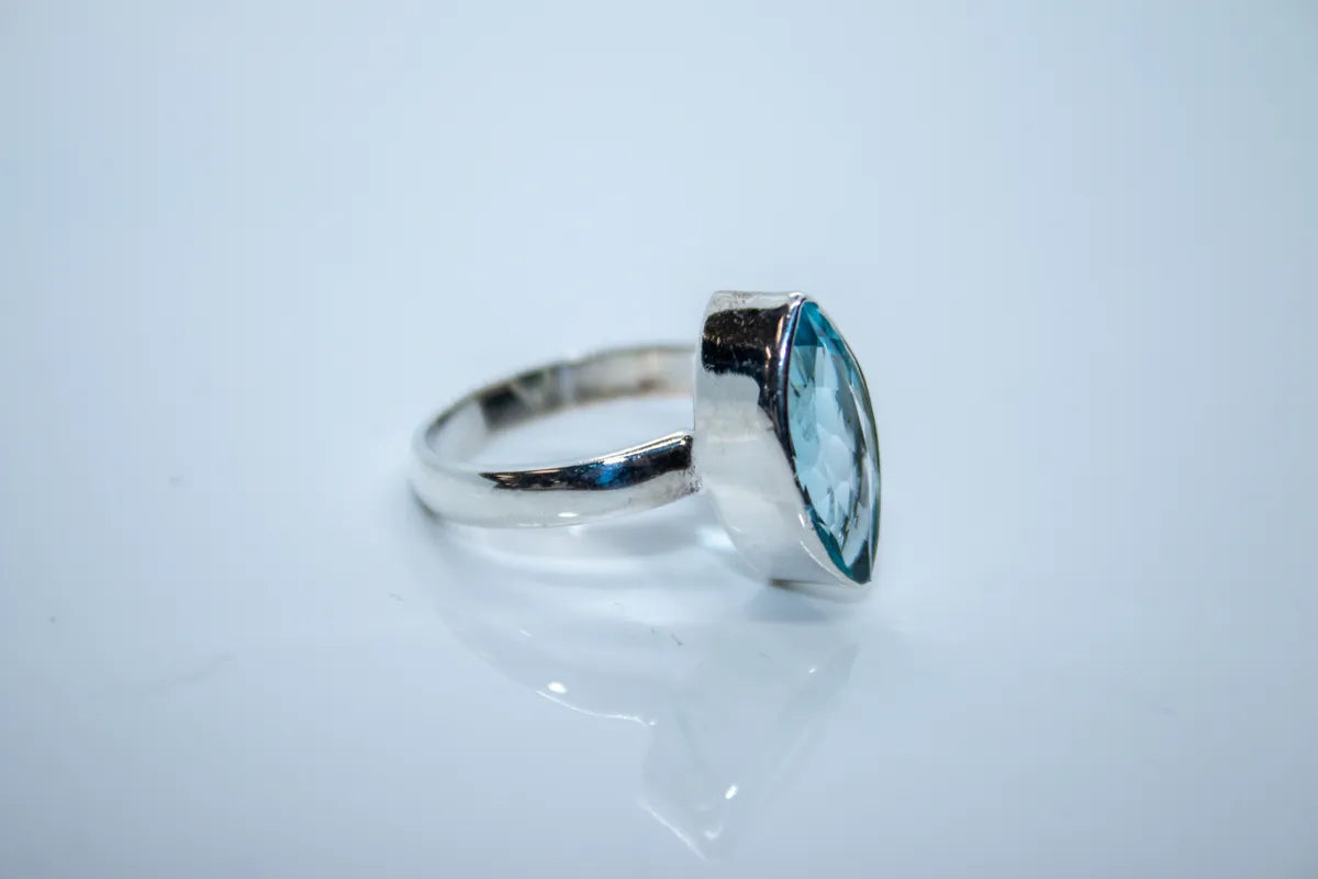 Sterling Silver Sky Blue Topaz Ring