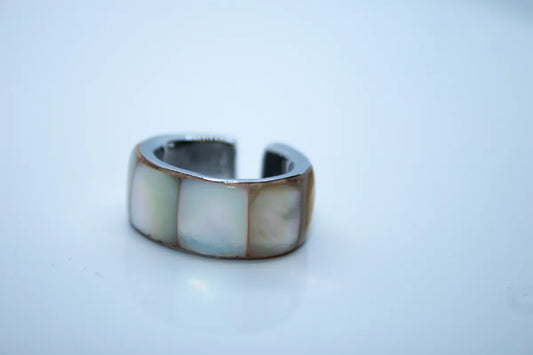 Sterling Silver Mother of Pearl Ring