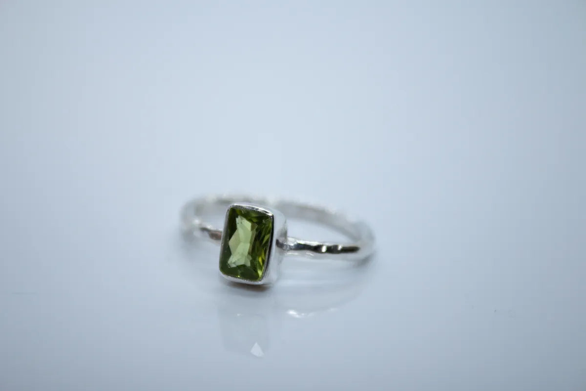 Sterling Silver Peridot Ring