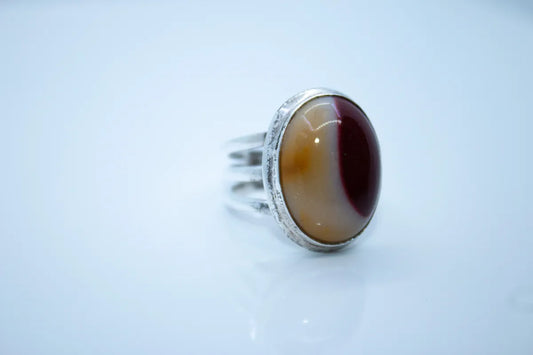 Sterling Silver Amber Ring