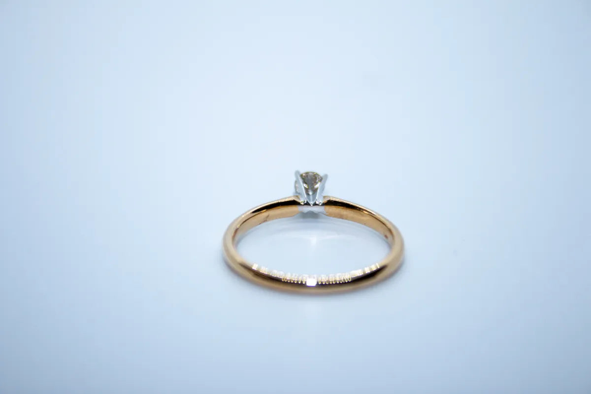 14K Yellow Gold Diamond Ring