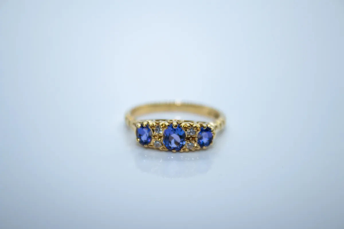 14 K Yellow Gold Tanzanite