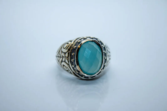 Sterling Silver Chalcedony Ring