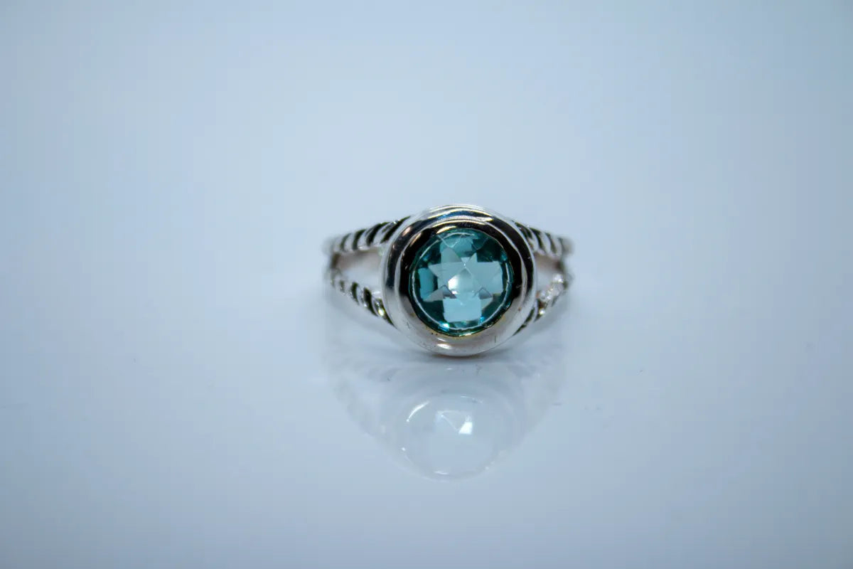 Sterling Silver Topaz Ring