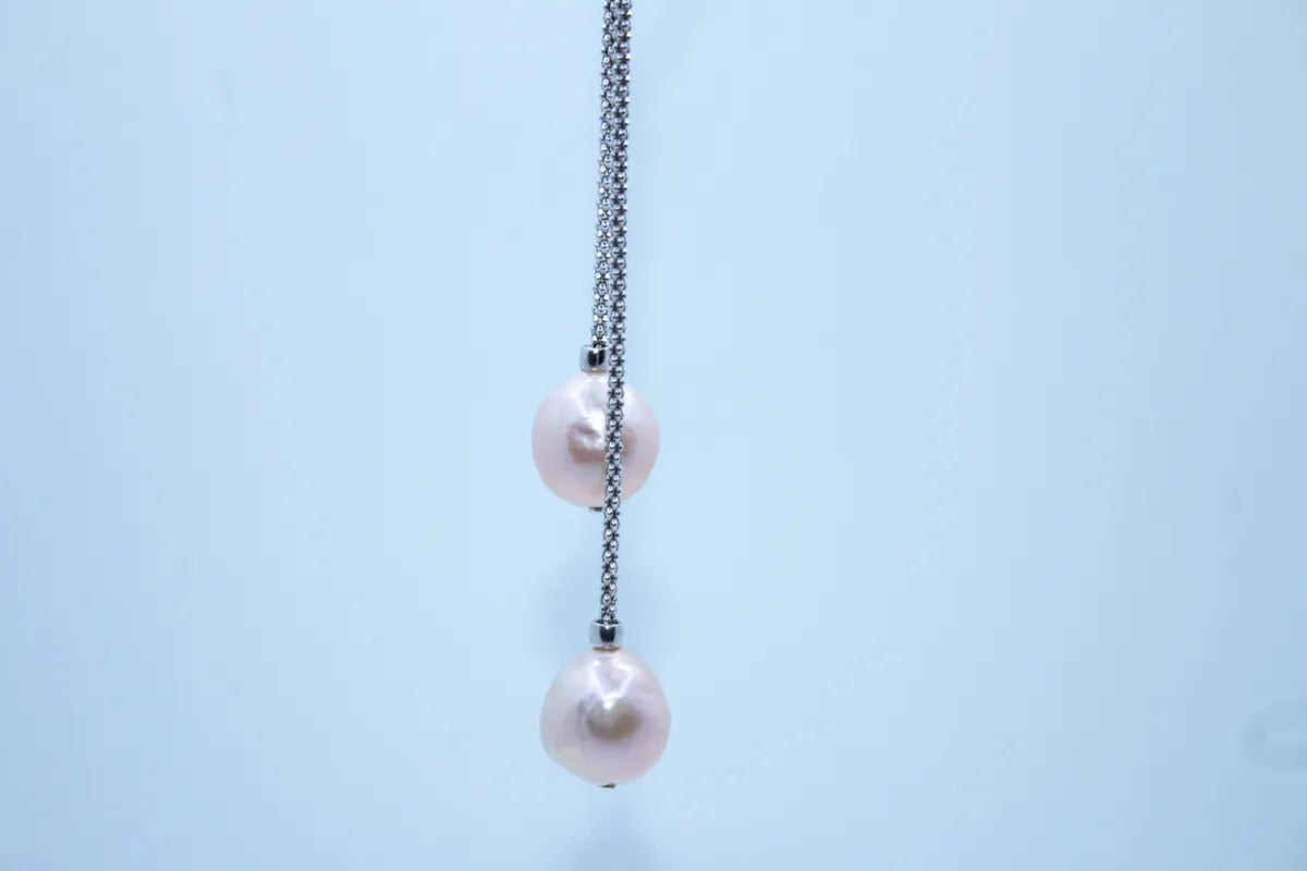 Sterling Silver Culture Pearl Necklace