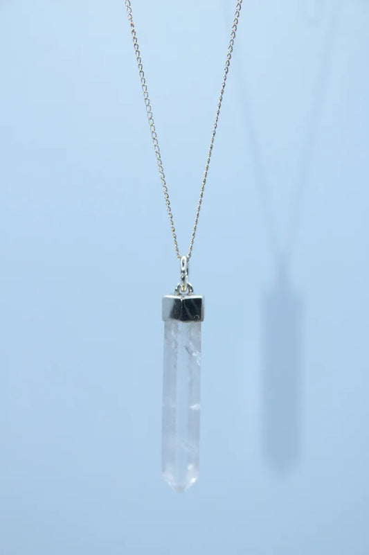 Sterling Silver Clear Crystal Quartz