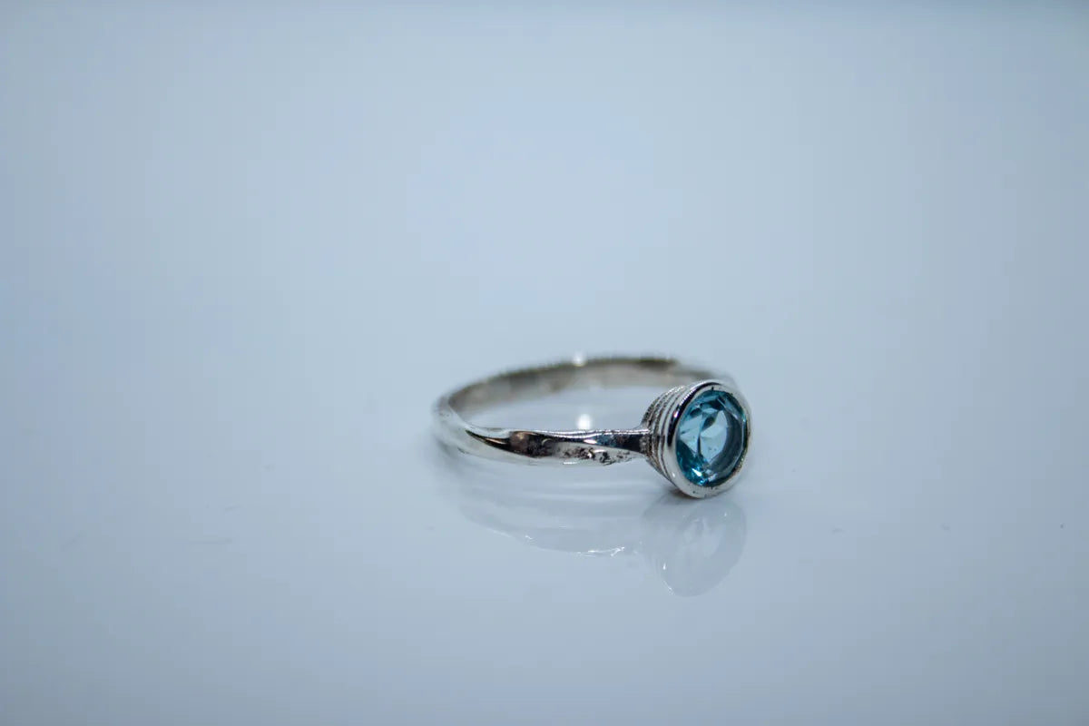 Sterling Silver Sky Blue Topaz Ring