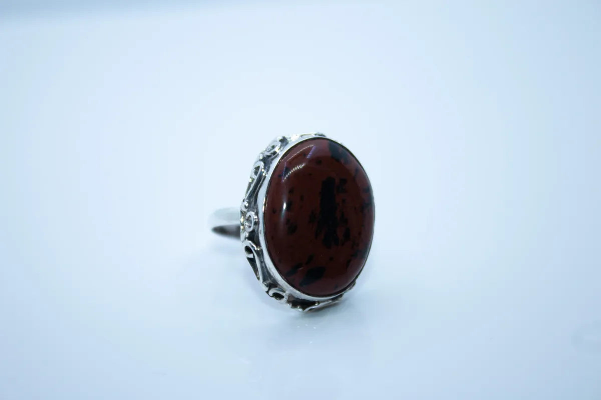 Sterling Silver Agate Ring