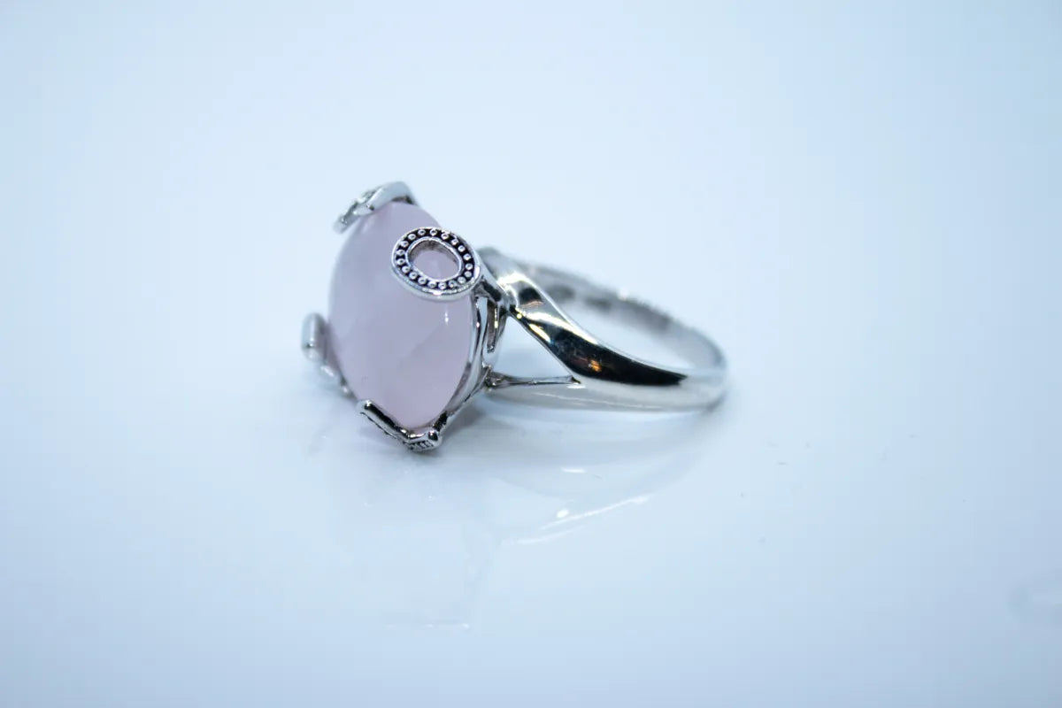 Sterling Silver Rose Quartz Ring